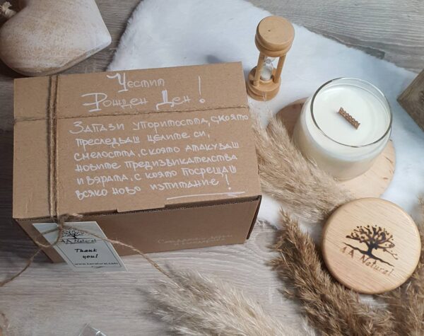 Натурална соева свещ "Пало Санто" / Natural soy candle "Palo Santo" - Image 3